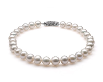 Ожерелье из 30 жемчужин из белого японского жемчуга "Эдисон". Жемчужины 11-13,5 мм