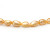 Ожерелье из золотистого барочного речного жемчуга. Жемчужины 9-10 мм