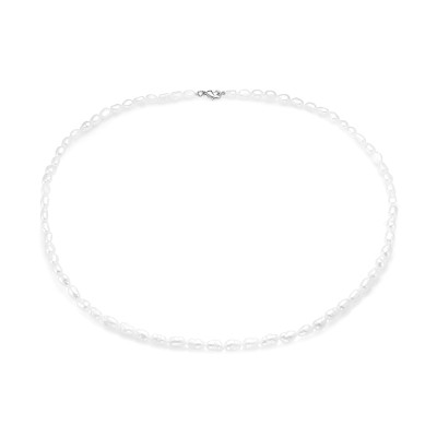 Ожерелье из белого барочного жемчуга. Жемчужины 3,5 мм